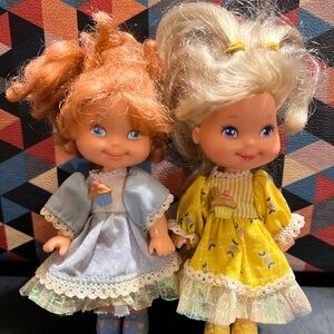 Original 1988 Vintage Mattel Merry Cherry Muffin Dolls Lot Of 2 Collectible Toys